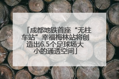 成都地铁首座“无柱车站”幸福梅林站将创造出6.5个足球场大小的通透空间