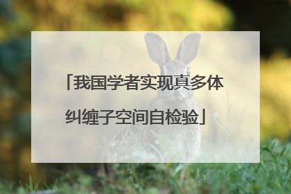我国学者实现真多体纠缠子空间自检验