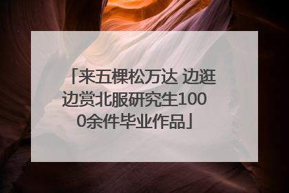 来五棵松万达 边逛边赏北服研究生1000余件毕业作品