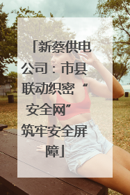 新蔡供电公司：市县联动织密“安全网” 筑牢安全屏障