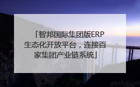 智邦国际集团版ERP生态化开放平台，连接百家集团产业链系统