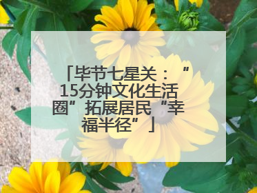毕节七星关：“15分钟文化生活圈”拓展居民“幸福半径”
