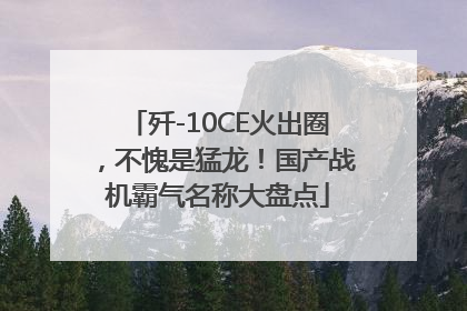 歼-10CE火出圈，不愧是猛龙！国产战机霸气名称大盘点