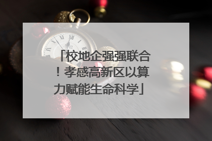 校地企强强联合！孝感高新区以算力赋能生命科学