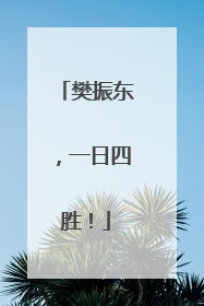 樊振东，一日四胜！