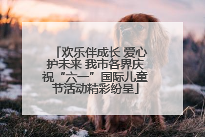 欢乐伴成长 爱心护未来 我市各界庆祝“六一”国际儿童节活动精彩纷呈