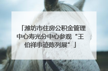 潍坊市住房公积金管理中心寿光分中心参观“王伯祥事迹陈列展”