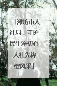 潍坊市人社局：守护民生淬初心 人社先锋绽风采