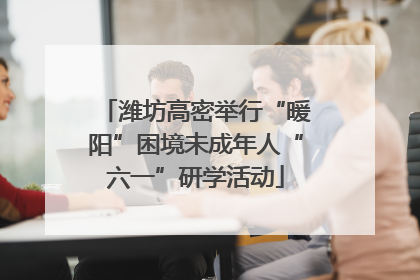 潍坊高密举行“暖阳”困境未成年人“六一”研学活动