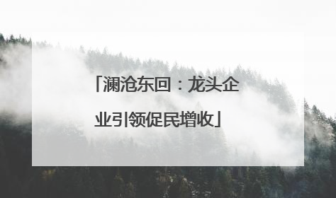 澜沧东回：龙头企业引领促民增收