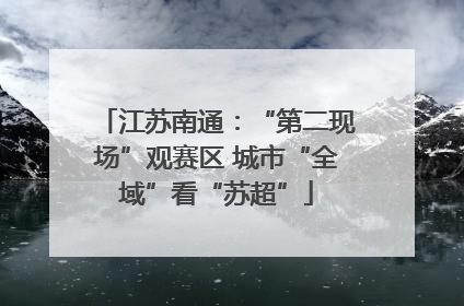 江苏南通：“第二现场”观赛区 城市“全域”看“苏超”