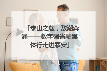 泰山之麓，数潮奔涌——数字强省融媒体行走进泰安