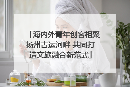 海内外青年创客相聚扬州古运河畔 共同打造文旅融合新范式