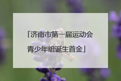 济南市第一届运动会青少年组诞生首金