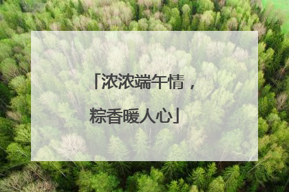 浓浓端午情，粽香暖人心
