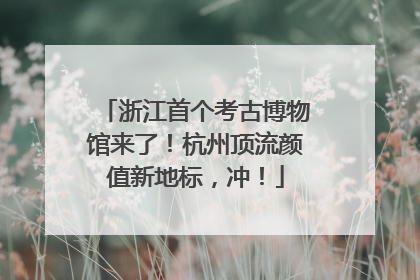 浙江首个考古博物馆来了！杭州顶流颜值新地标，冲！