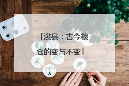 浚县：古今粮仓的变与不变