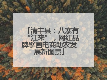 清丰县：八寨有“江来”，网红品牌擘画电商助农发展新图景