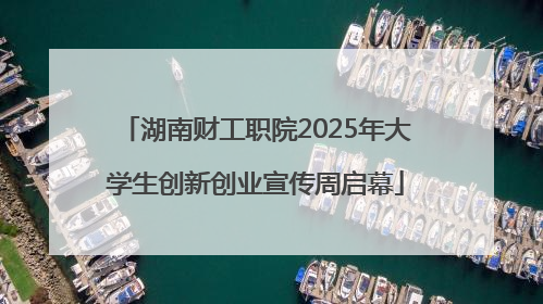 湖南财工职院2025年大学生创新创业宣传周启幕