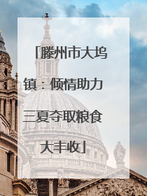 滕州市大坞镇：倾情助力三夏夺取粮食大丰收