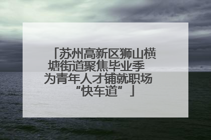 苏州高新区狮山横塘街道聚焦毕业季 为青年人才铺就职场“快车道”