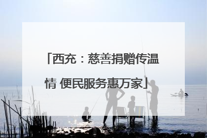 西充：慈善捐赠传温情 便民服务惠万家