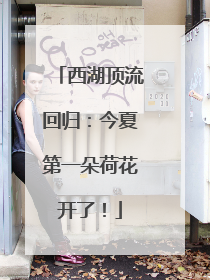 西湖顶流回归：今夏第一朵荷花开了！