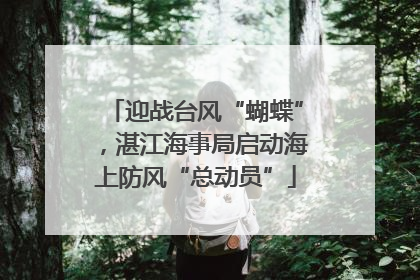 迎战台风“蝴蝶”，湛江海事局启动海上防风“总动员”
