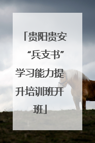 贵阳贵安“兵支书”学习能力提升培训班开班
