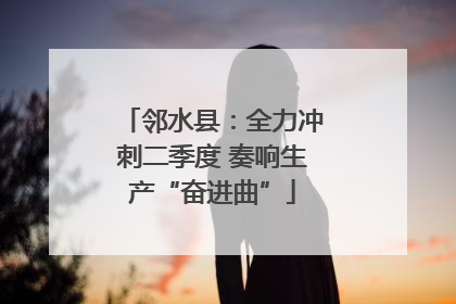 邻水县：全力冲刺二季度 奏响生产“奋进曲”