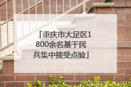 重庆市大足区1800余名基干民兵集中接受点验