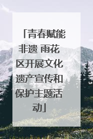 青春赋能非遗 雨花区开展文化遗产宣传和保护主题活动