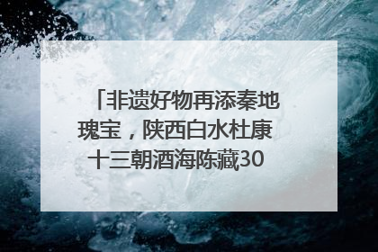 非遗好物再添秦地瑰宝，陕西白水杜康十三朝酒海陈藏30年别具一格