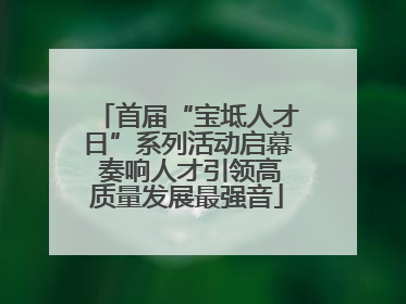 首届“宝坻人才日”系列活动启幕 奏响人才引领高质量发展最强音