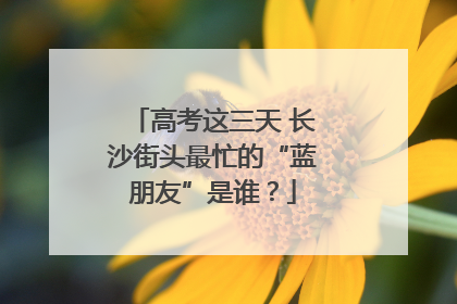 高考这三天 长沙街头最忙的“蓝朋友”是谁？