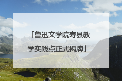 鲁迅文学院寿县教学实践点正式揭牌