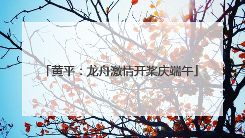 黄平：龙舟激情开桨庆端午