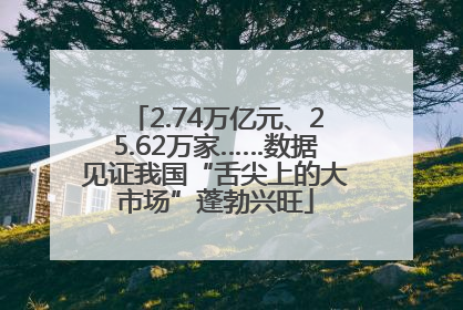 2.74万亿元、25.62万家……数据见证我国“舌尖上的大市场”蓬勃兴旺