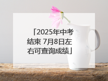 2025年中考结束 7月8日左右可查询成绩