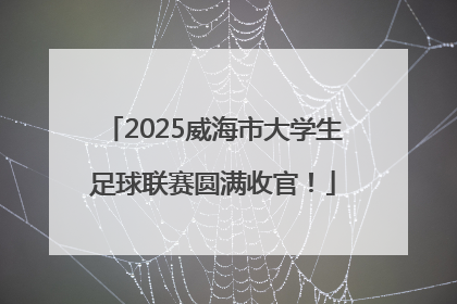 2025威海市大学生足球联赛圆满收官！