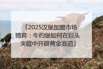 2025汉堡加盟市场博弈：牛约堡如何在巨头夹缝中开辟黄金赛道
