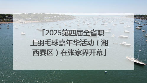 2025第四届全省职工羽毛球嘉年华活动（湘西赛区）在张家界开幕