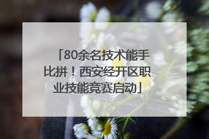 80余名技术能手比拼！西安经开区职业技能竞赛启动