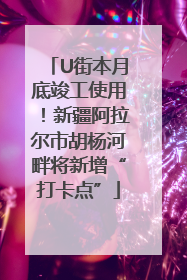 U街本月底竣工使用！新疆阿拉尔市胡杨河畔将新增“打卡点”